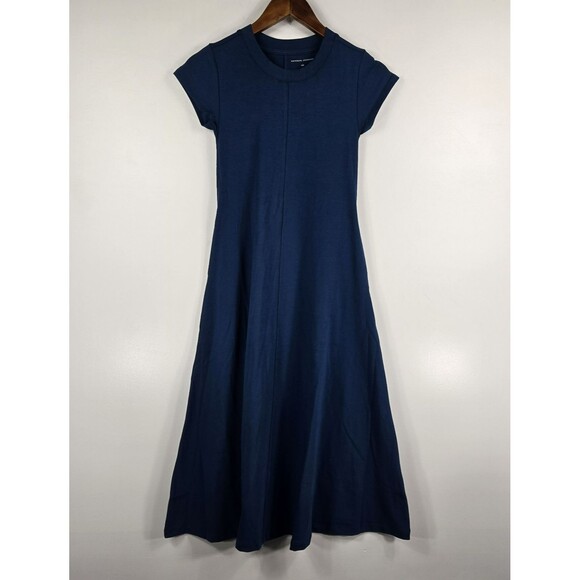 Universal Standard Women's Size 4XS/00-0 Blue Short Sleeve Flare Dress NWT - Picture 1 of 8